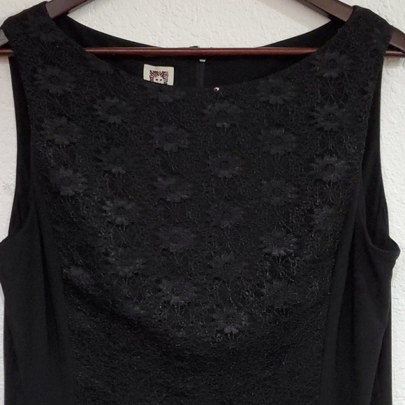 Ann Klein Sleeveless Black Dress Size 14 - Picture 2 of 6